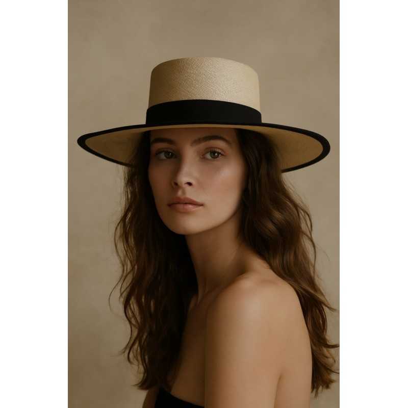 Canotier Natural White